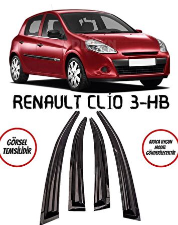 Balp Renault Clio 3 Hb Cam Rüzgarlığı 4lü