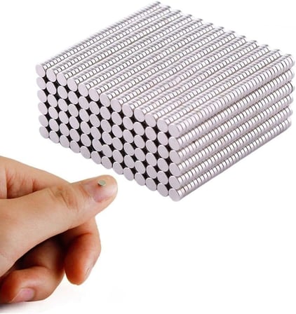 Dünya Magnet 100 Adet - Yuvarlak Neodyum Mıknatıs, 3X1,5 Mm, Güçlü Magnet, N35 Kalite