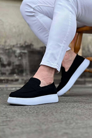 WG161 Siyah Süet Erkek Casual Ayakkabı
