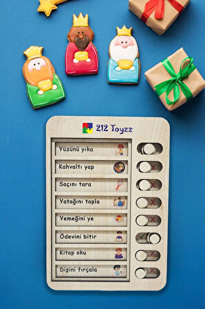 212toyzz Çocuk Günlük yapılacaklar rutin Listesi 