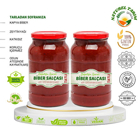 NATUREL BİBER SALÇASI 2 Lİ PAKET 830 gr + 830 gr