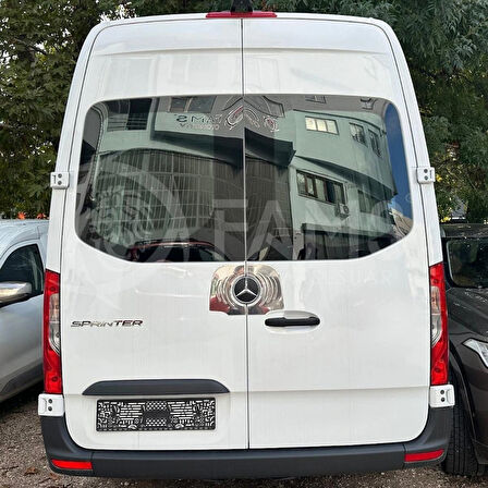 MERCEDES SPRINTER W907 2018> Krom Arka Amblem Çerçevesi 2 Prç. P.Çelik VAN