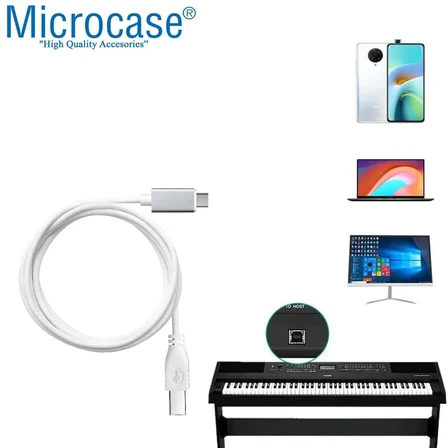 Type-C Yazıcı Kablosu Type-C to USB B Çevirici - 1 metre AL3188