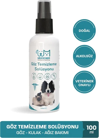 Kedi Köpek Göz Solüsyonu Ağız Kulak Göz Temizleme Suyu Sprey