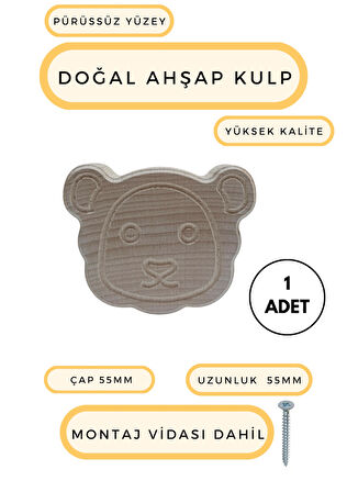 Aslan kulp ahşap kulp hayvan kulp dolap kulpu çekmece kulpu şekilli kulp