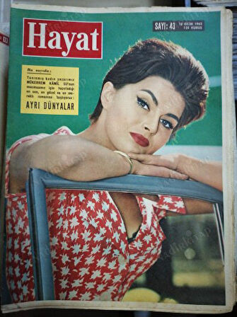 HAYAT DERGİSİ - 18 Ekim 1962 Sayı: 43  Orta Sayfa Posteri  : Renoir : Piyano Başında