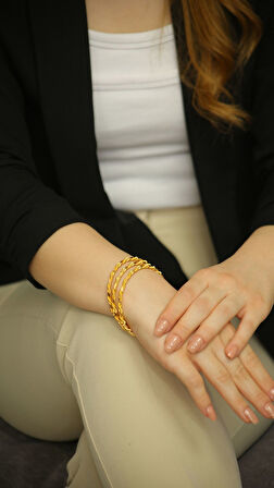 Burma İkili 12 gr (GRAM) Yatırımlık Altın Bilezik