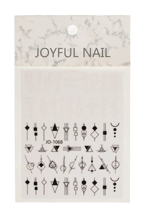 Geometrik Dizayn Tırnak Sticker Tırnak Etiketi Nail Art JO-1068