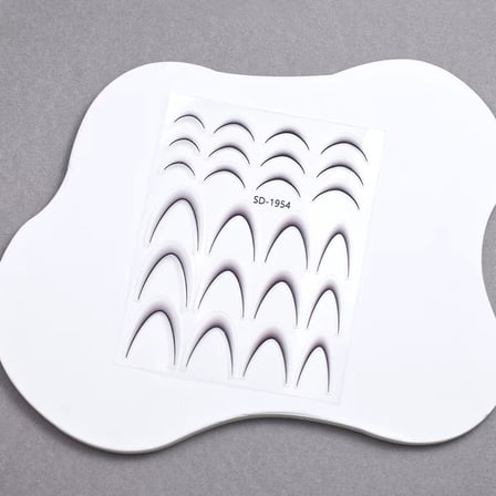 Ombre Efekt French Tırnak Sticker Siyah Nail Art SD-1954