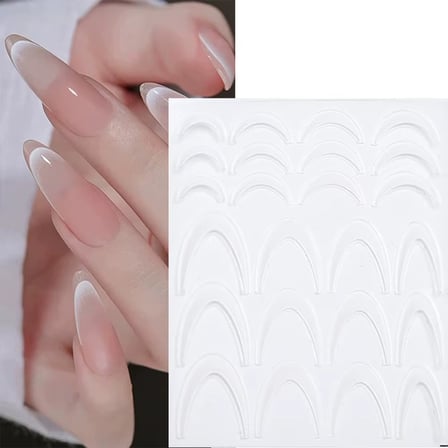 Ombre Efekt French Tırnak Sticker Beyaz Nail Art SD-1953