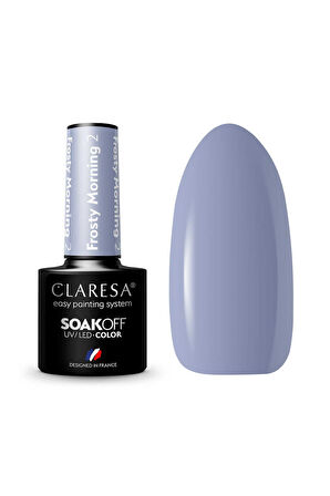 Claresa Kalıcı Oje Frosty Morning 02 Pastel Gri Mavi 5gr