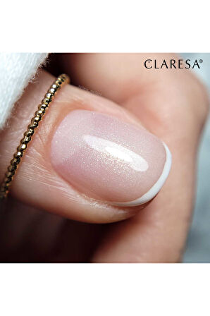 Claresa Kalıcı Oje French Time Yarı Şeffaf Parıltılı Açık Pembe 04 5gr
