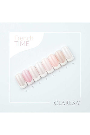 Claresa Kalıcı Oje French Time Yarı Şeffaf Nude Açık Pembe 02 5gr