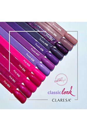 Claresa Kalıcı Oje Derin Koyu Mor 630 5gr