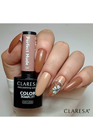 Claresa Kalıcı Oje Perfect Nude Açık Çikolata Kahverengi 08 5g