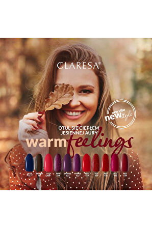 Claresa Kalıcı Oje Koyu Kırmızı 435 5g
