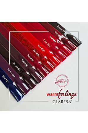 Claresa Kalıcı Oje Koyu Kırmızı 435 5g