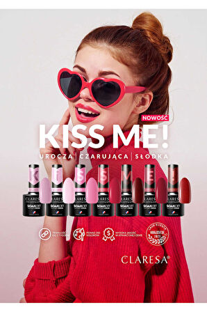 Claresa Kalıcı Oje Kiss Me 6 Koyu Kırmızı 5g
