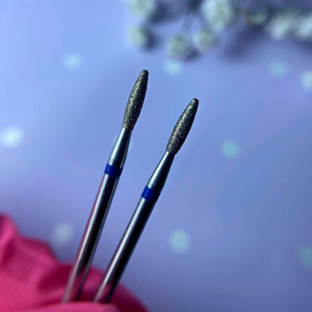 Kristall Elmas Manikür Törpü Ucu Kör Uçlu Ateş Model Mavi 021