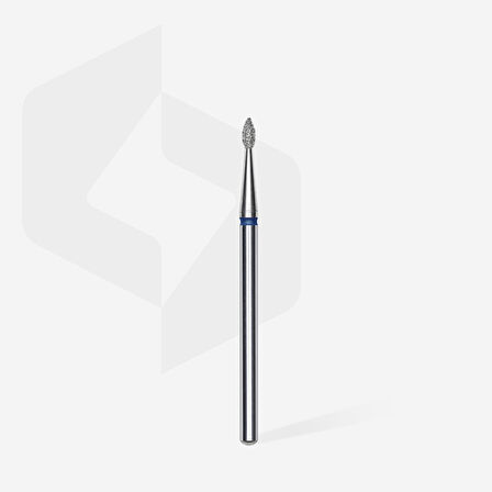 Staleks Elmas Manikür Freze Ucu Sivri Damla Model Mavi 4mm FA40B016-4