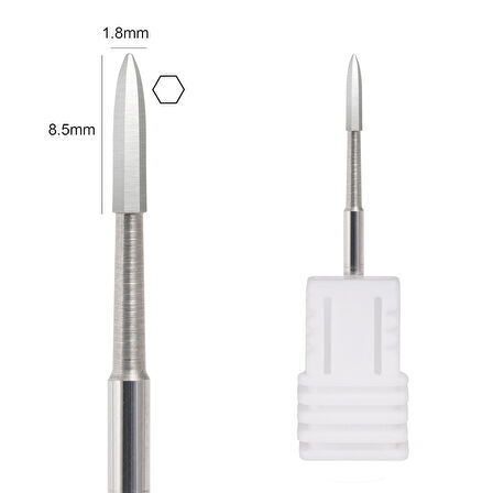 Emniyetli Silindir Manikür Törpü Ucu SFE-08MM