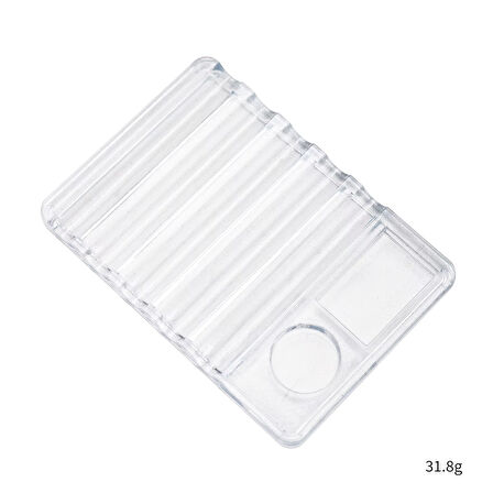 Manikür Protez Tırnak Fırça Standı ve Renk Paleti Şeffaf