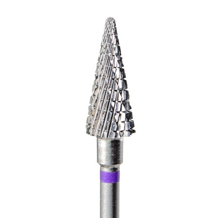 Kmiz Manikür Çıkarma Çelik Törpü Ucu Mor Koni FKET-060