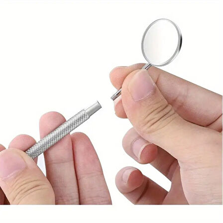 İpek Kirpik Kontrol Aynası Diş Kontrol Aynası Metal
