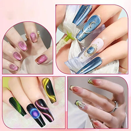 Kedi Gözü Oje 5i Bir Arada Mıknatıs Cat Eye Magnet