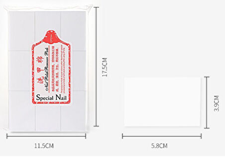 Manikür Tırnak Temizleme Mendili 1000li