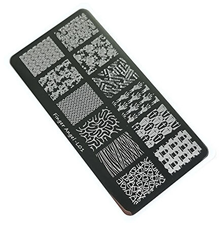 Nail Art Stamping Baskı Plakası FVL01