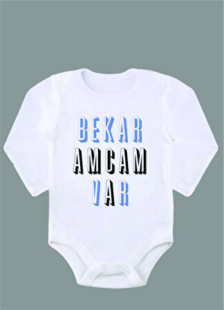 Uzun Kollu %100 Organik Pamuk Baskılı Bebek Body Çıtçıtlı Zıbın ZBN046