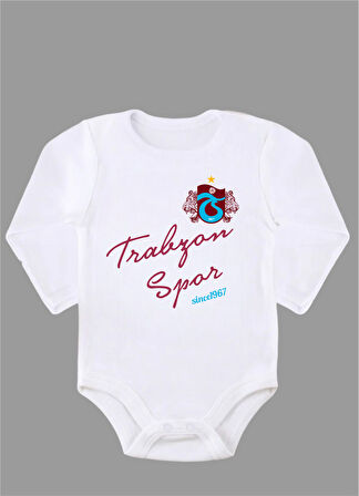 Uzun Kollu Organik %100 Pamuk  Trabzon Since 1967 Baskılı Bebek Body ZBN245