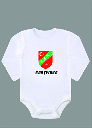 Uzun Kollu %100 Organik Pamuk Baskılı Bebek Body Zıbın ZBN133