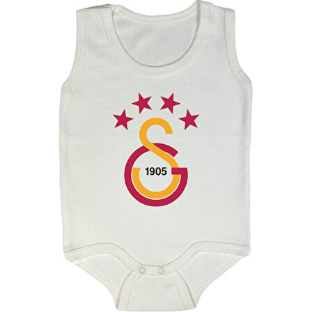 Organik %100 Pamuk Sarı Kırmızı Bebek Askılı Zıbın Body ZBN102