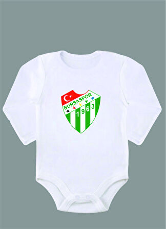 Uzun Kollu %100 Organik Pamuk Baskılı Bebek Body Çıtçıtlı Zıbın ZBN072