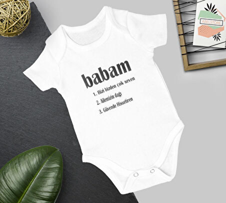 Unisex Bebek Ekru Organik Annem Ve Babam Yazılı Kısa Kol Body 2'li Set annem babam