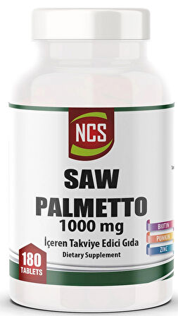 Ncs Saw Palmetto 1000 MG  Çinko Complex 180 Tablet