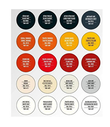  Akrilik Sprey Boya 400 ML TAB (419) TAB(423)