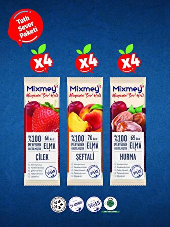 MİXMEY MEYVE BAR TATLI SEVER (12ADET)20GR