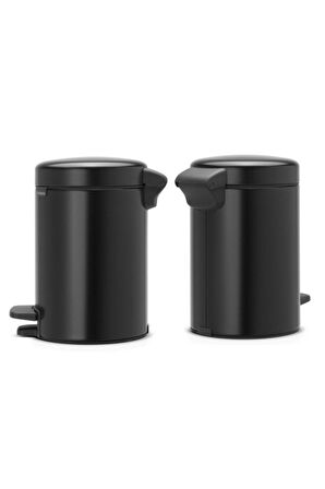 Brabantia Çöp Kutusu Newicon Pedallı 3 Lt Matt Black