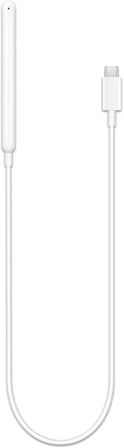 Coverzone Apple Pencil 2. Nesil İle Uyumlu Masaüstü Manyetik Type-C Şarj Cihazı Beyaz 35cm Kablo Uzunluğu iPad Pencil Kalem ile Uyumlu Manyetik Şarj Kablosu