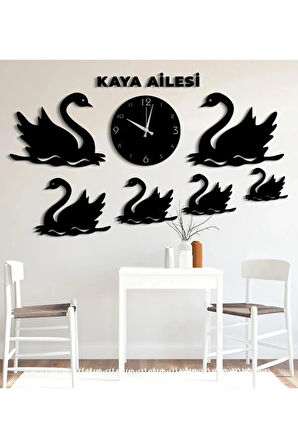 Modern Ahsap Dekor dekoratif duvar Saat+isim bildiriniz