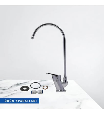 YAĞIZ SU ARMATÜRLERİ Pirinç Kaliteli Mutfak Lavabo Artıma Musluğu Yandan Kollu Arıtma Musluğu