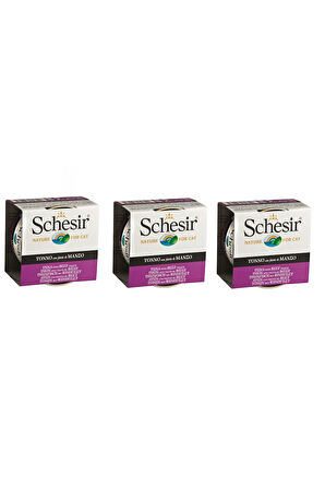 Schesir Ton ve Sığır Etli Kedi Konservesi 85 Gr. X 3 Adet