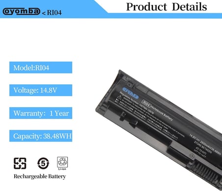 RI04 RI06XL 805047-851 Batteria per HP ProBook 455 450 470 G3 G3 Envy 15-Q001TX 805294-001 STNN-PB6Q HSTNN-DB7B HSTNN-LB6Z HSTNN-Q94C RI001 6055XL -CL