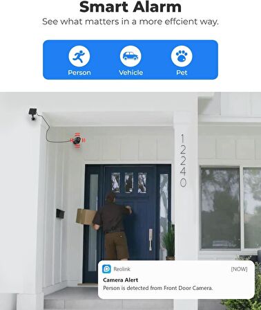 Reolink 4 Megapiksel 2K 3840x2160 IP Kamera Güvenlik Kamerası
