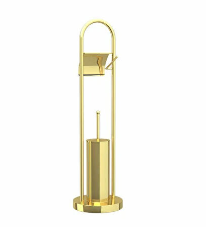 AYAKLI WC SET PASLANMAZ ÇELİK GOLD