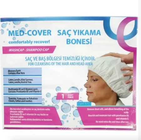 Med-Cover Saç Yıkama Bonesi 6lı Koli - 6 Adet