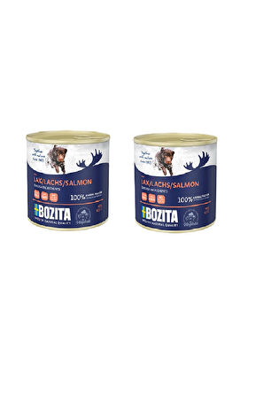Bozita Tahılısz Somon Balıklı Köpek Konservesi 625 Gr. X 2 Adet